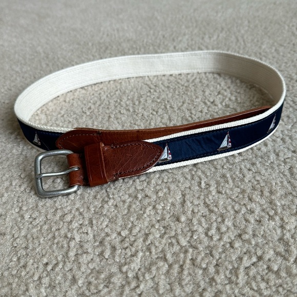 Men’s J Crew Belt - Sailboat Print size 36 - Picture 1 of 4